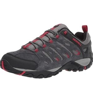 MERRELL Crosslander Vent 2 Men's Trail Hiking Lace-Up Sneaker Gray Suede J599563